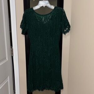 Elegant Green Lace Dress
